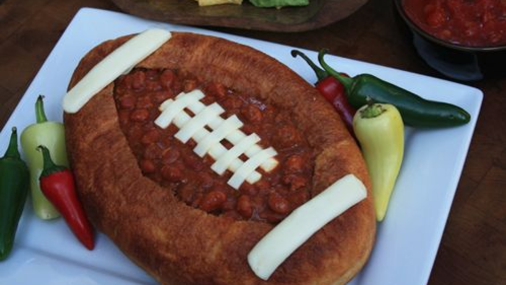 Krystal kinney Chili Recipe in Football Bread posted by Jeanne Benedict